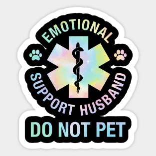 Emotional-Support-Husband-Do-Not-Pet Sticker